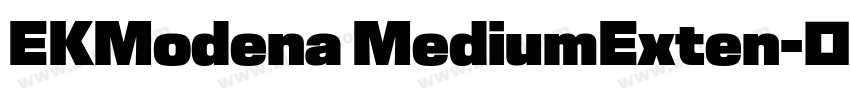 EKModena MediumExten字体转换